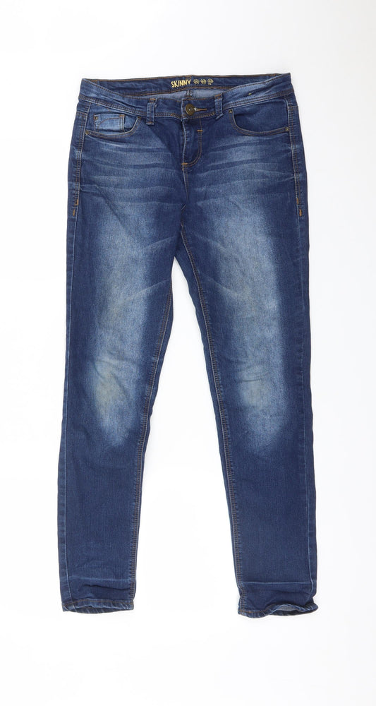 DENIM CO  Womens Blue   Skinny Jeans Size 10 L28 in