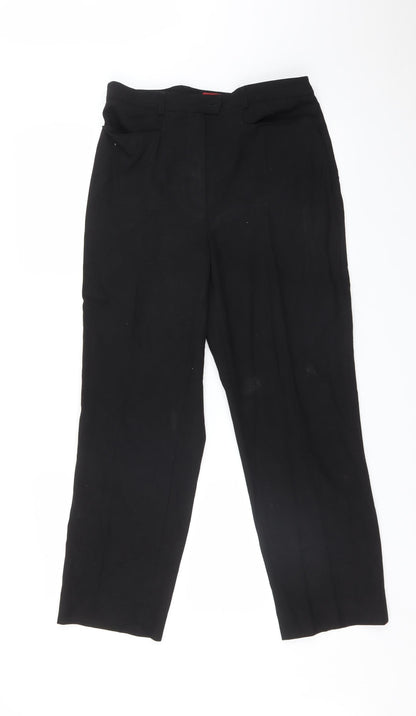 ANNE L Womens Black   Trousers  Size 30 L26 in