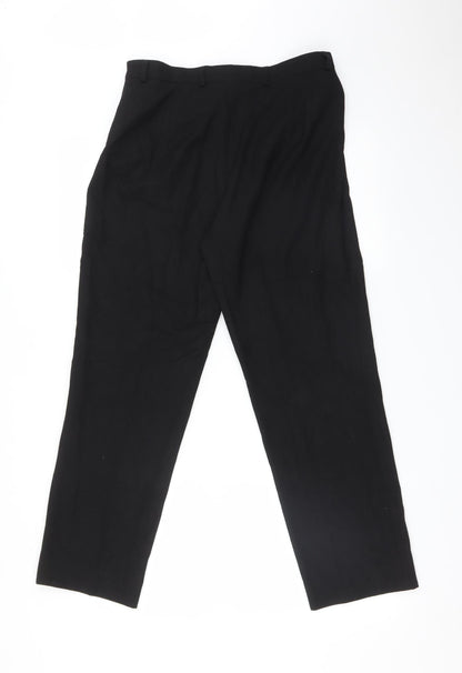 ANNE L Womens Black   Trousers  Size 30 L26 in