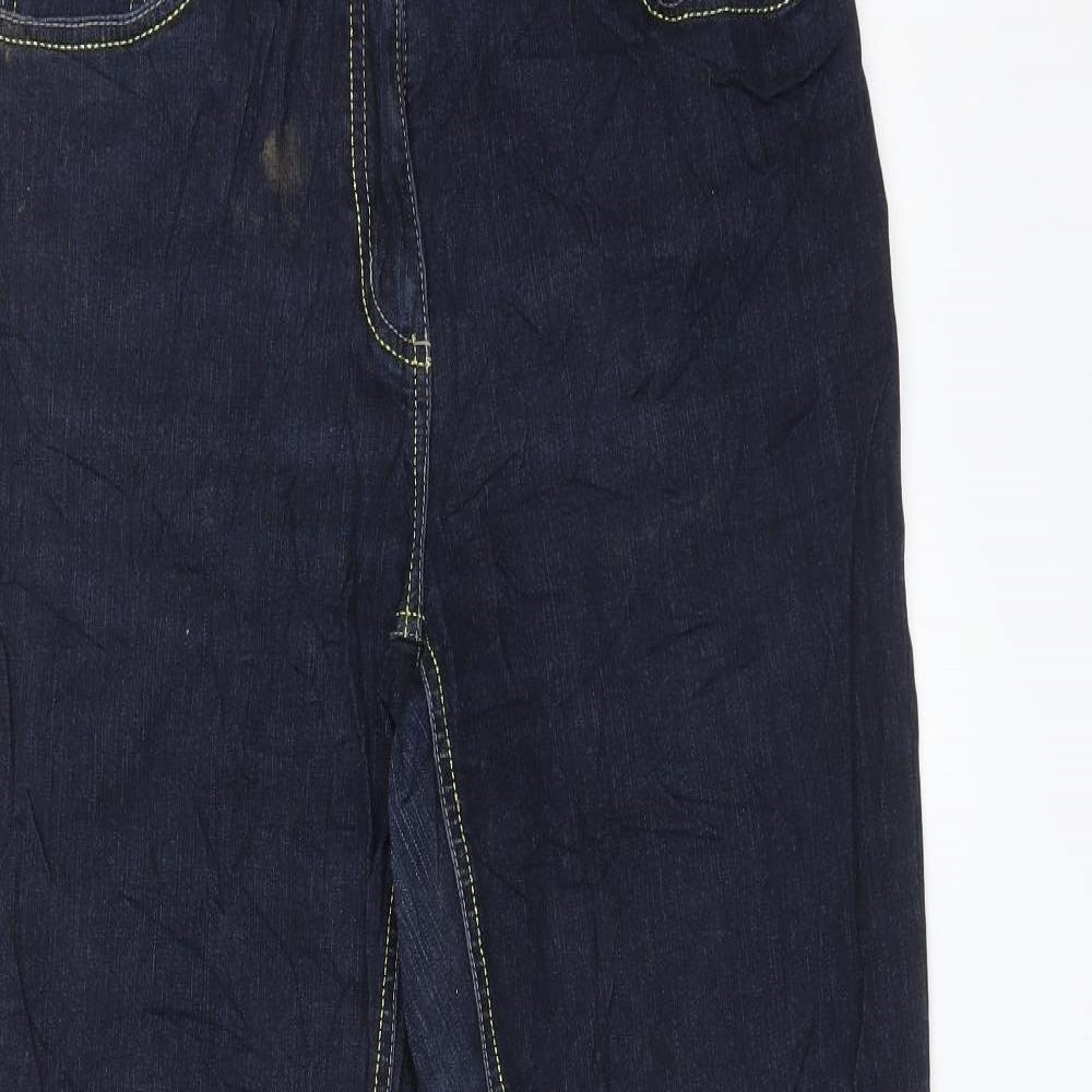 Womens UK Size 10 Bonita Regular Fit Straight Blue Jeans