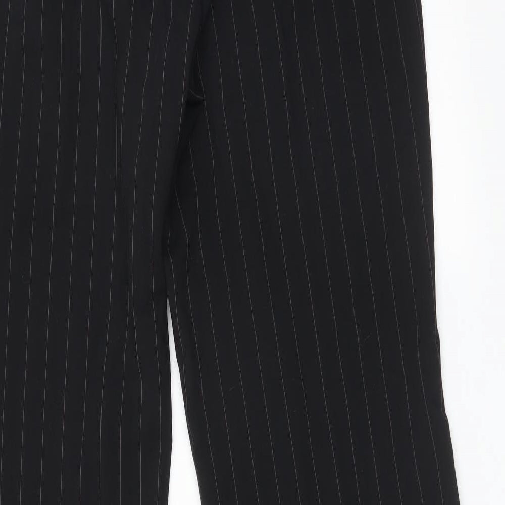 Womens UK Size 16 H&M Regular Fit Dress Pants Black Trousers