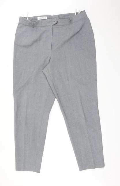 Bianca Womens Grey   Dress Pants Trousers Size 20 L29 in