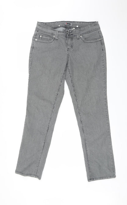 4Wards Womens Multicoloured Striped  Straight Jeans Size 30 L29 in