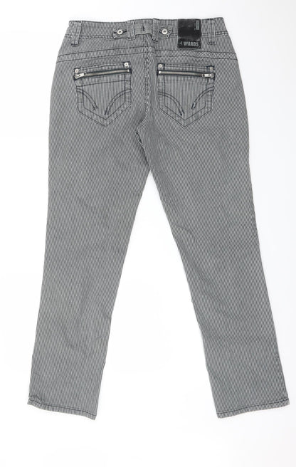4Wards Womens Multicoloured Striped  Straight Jeans Size 30 L29 in