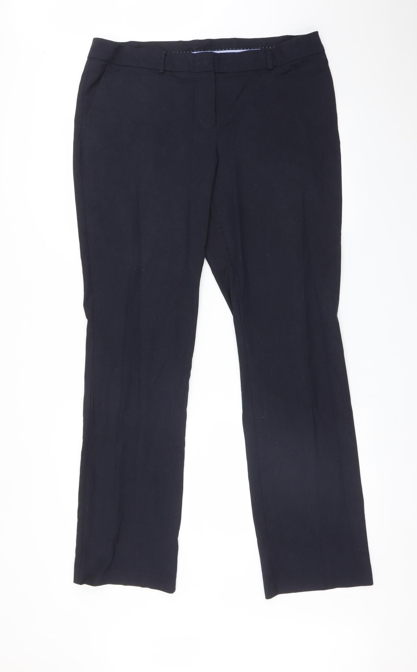 Womens UK Size 14 Yessica Regular Fit  Blue Trousers