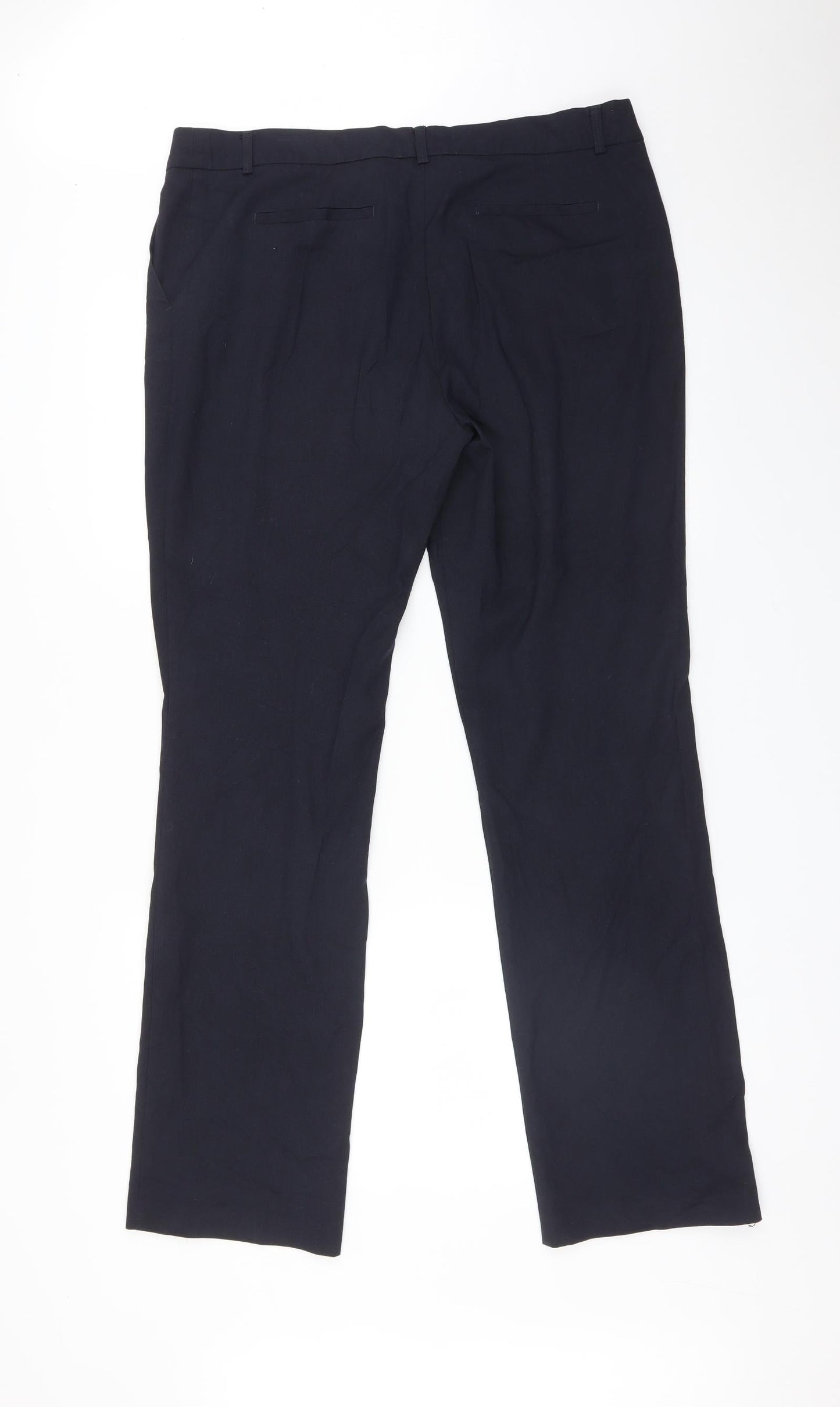 Womens UK Size 14 Yessica Regular Fit  Blue Trousers