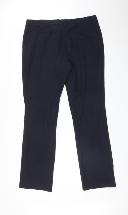 Womens UK Size 14 Yessica Regular Fit  Blue Trousers