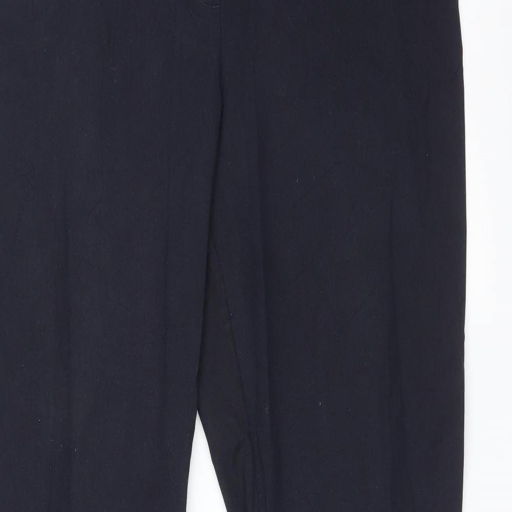 Womens UK Size 14 Yessica Regular Fit  Blue Trousers