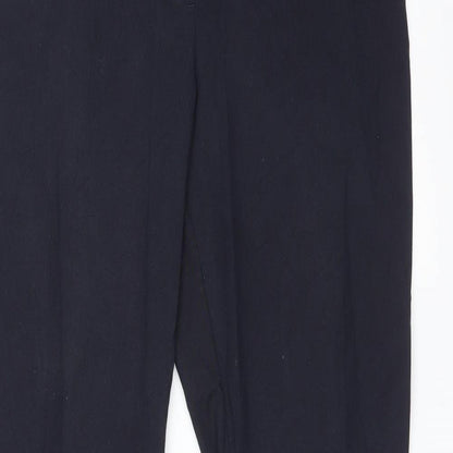 Womens UK Size 14 Yessica Regular Fit  Blue Trousers