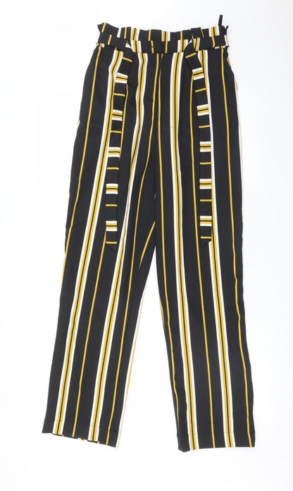 SOAKED  Womens Multicoloured Striped  Carrot Trousers Size S L28 in