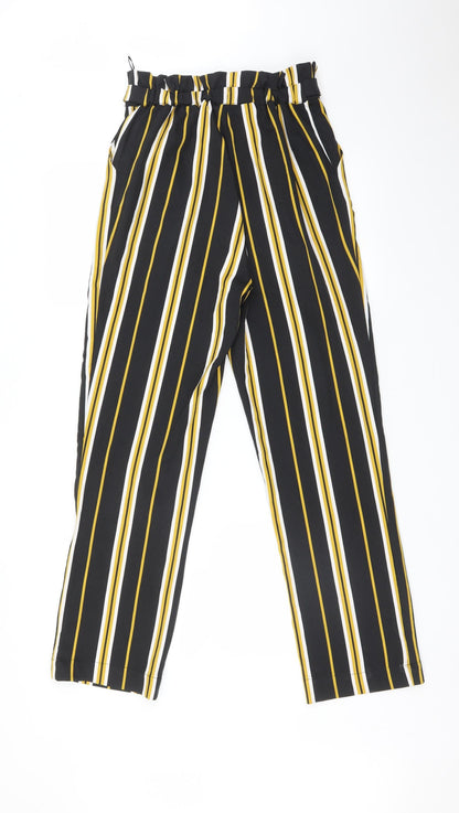 SOAKED  Womens Multicoloured Striped  Carrot Trousers Size S L28 in