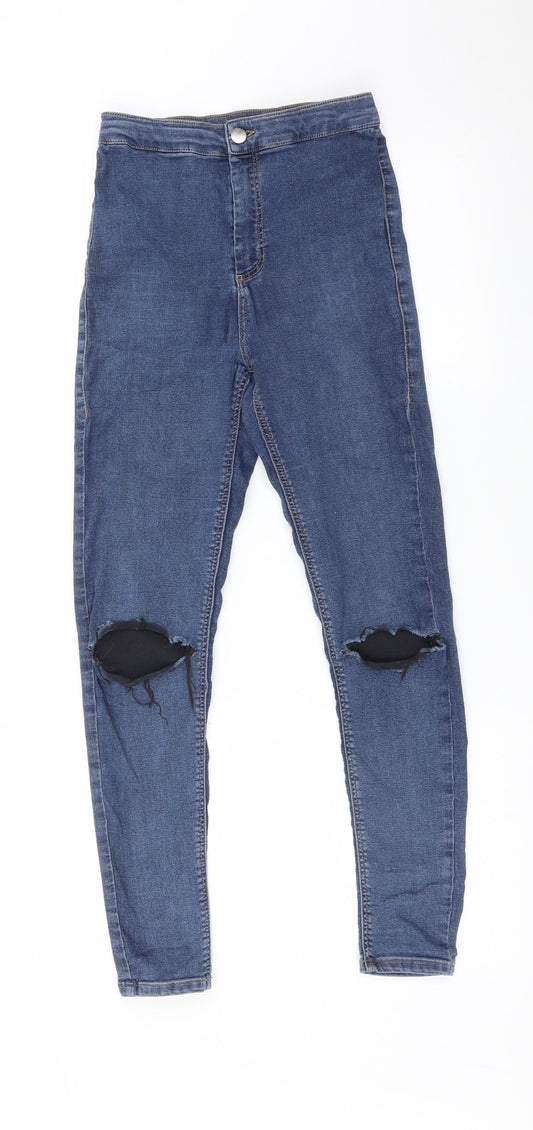 Topshop Womens Blue   Skinny Jeans Size 28 L30 in