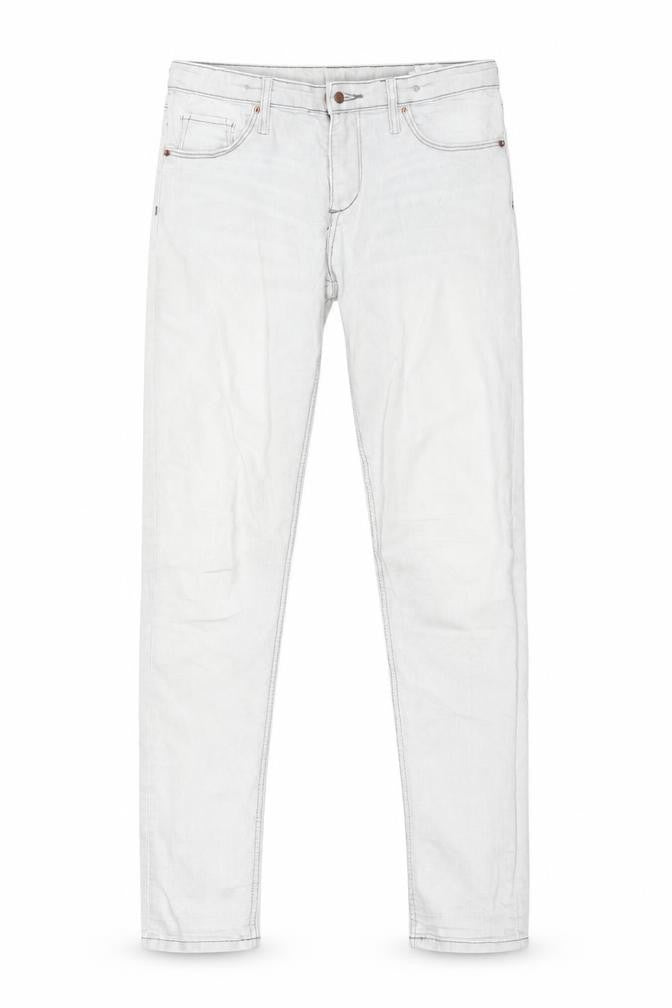 Front view of &DENIM girls’ grey skinny jeans, size 12, years