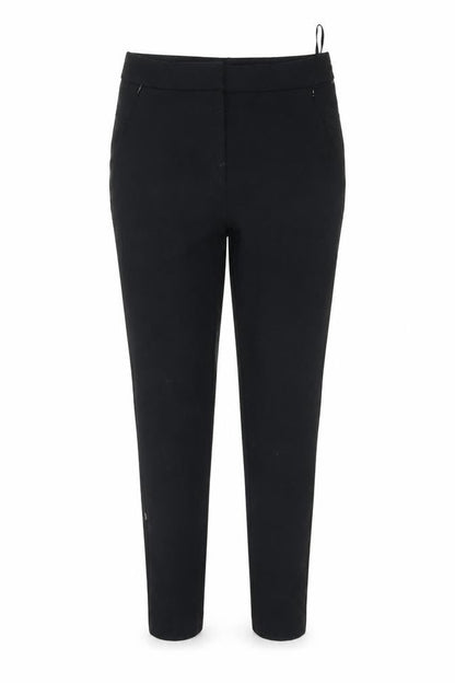 Front view of Marks & Spencer women’s black trousers, size UK 8, 25-inch leg