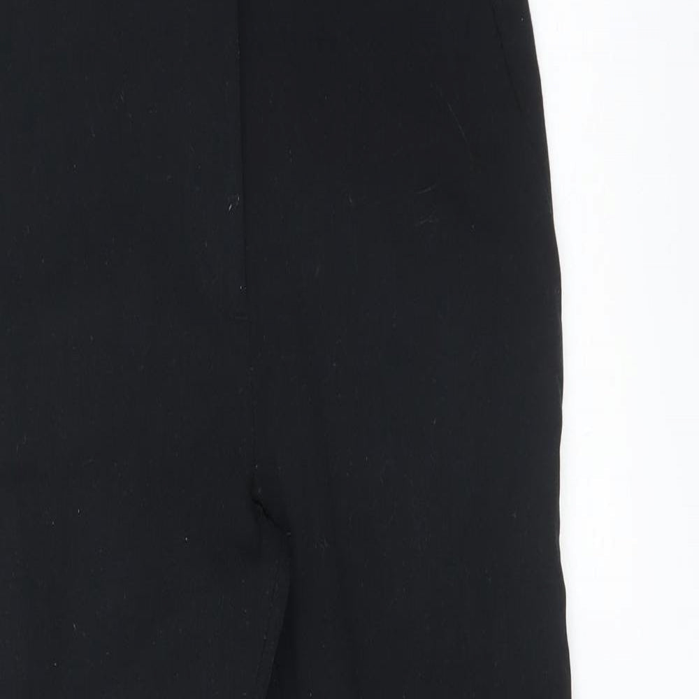 Womens UK Size 8 M&S Regular Fit  Black Trousers