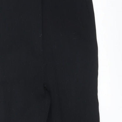 Womens UK Size 8 M&S Regular Fit  Black Trousers