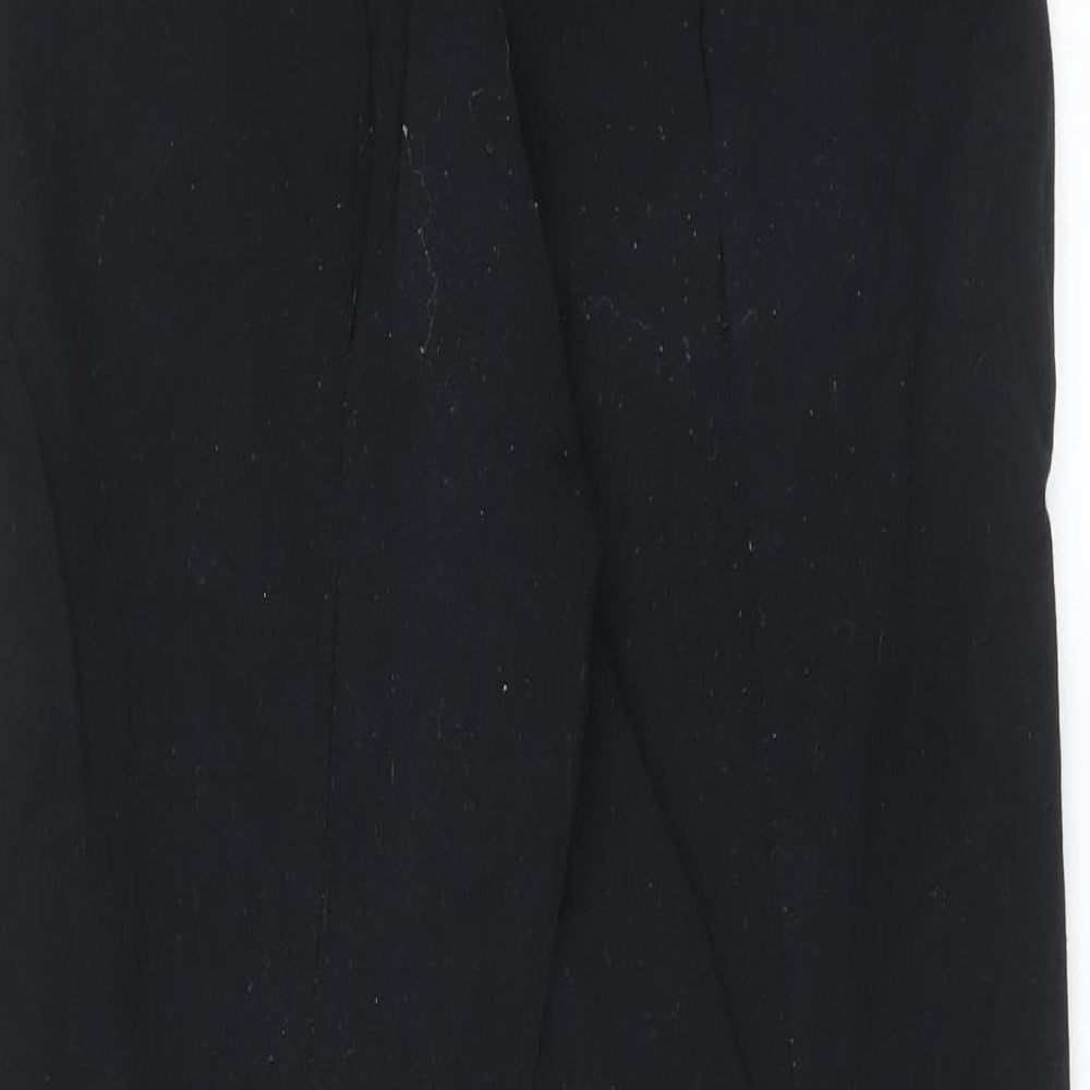 Womens UK Size 8 M&S Regular Fit  Black Trousers