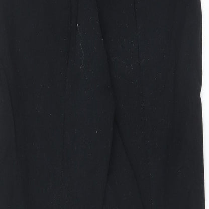 Womens UK Size 8 M&S Regular Fit  Black Trousers
