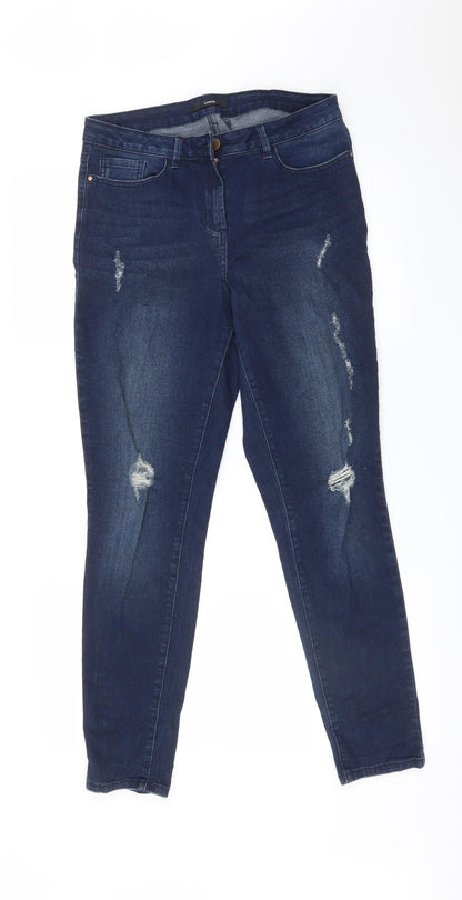 George Womens Blue   Skinny Jeans Size 10 L28 in