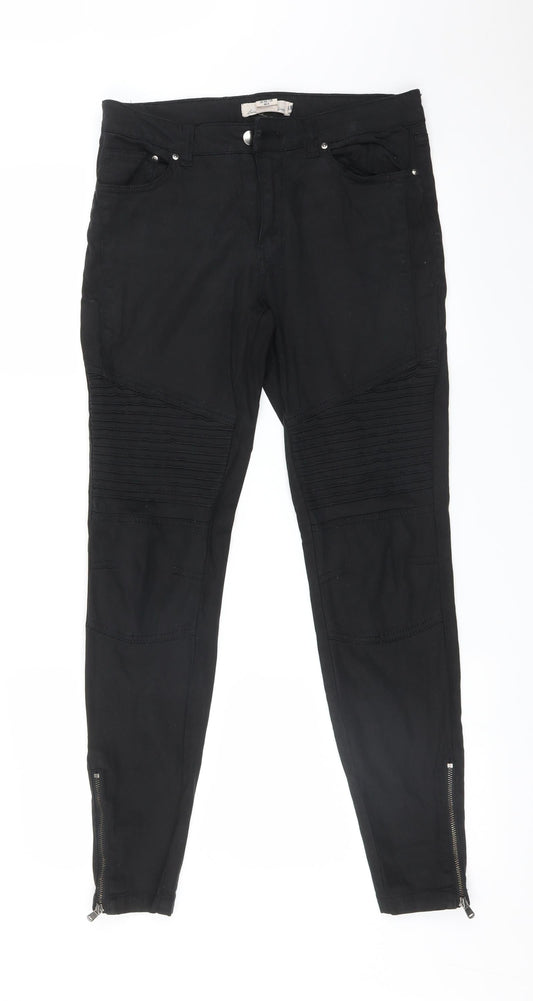 Womens UK Size 10 H&M Regular Fit Skinny Black Jeans