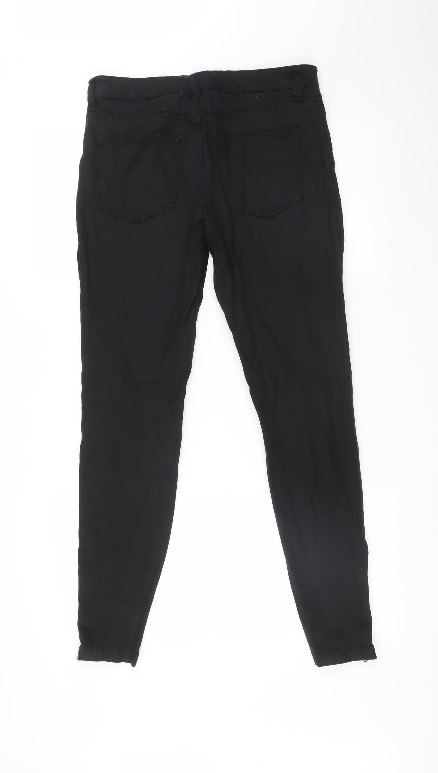 Womens UK Size 10 H&M Regular Fit Skinny Black Jeans
