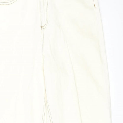 DENIM CO Womens White   Straight Jeans Size 10 L29 in