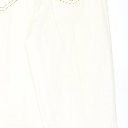 DENIM CO Womens White   Straight Jeans Size 10 L29 in