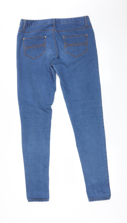 Womens UK Size 32 Preworn Regular Fit Skinny Blue Jeans