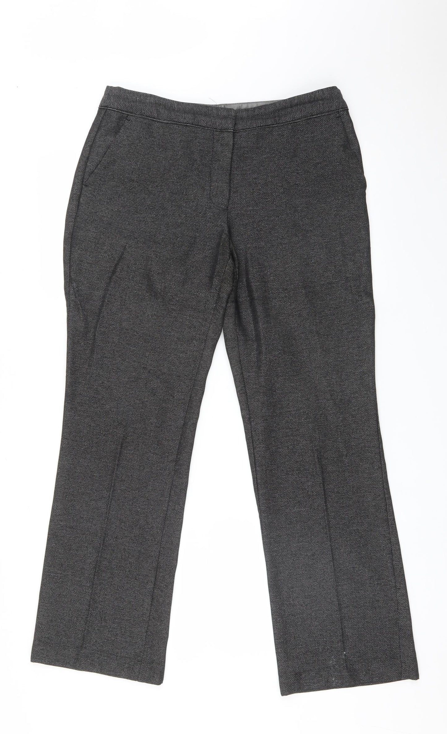 Womens UK Size 10 NEXT Regular Fit  Black Trousers
