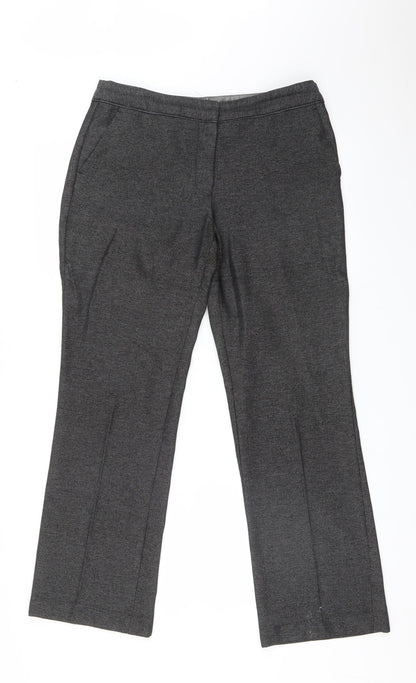 Womens UK Size 10 NEXT Regular Fit  Black Trousers