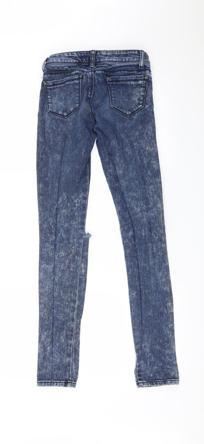 Kiss Womens Blue   Skinny Jeans Size 6 L30 in
