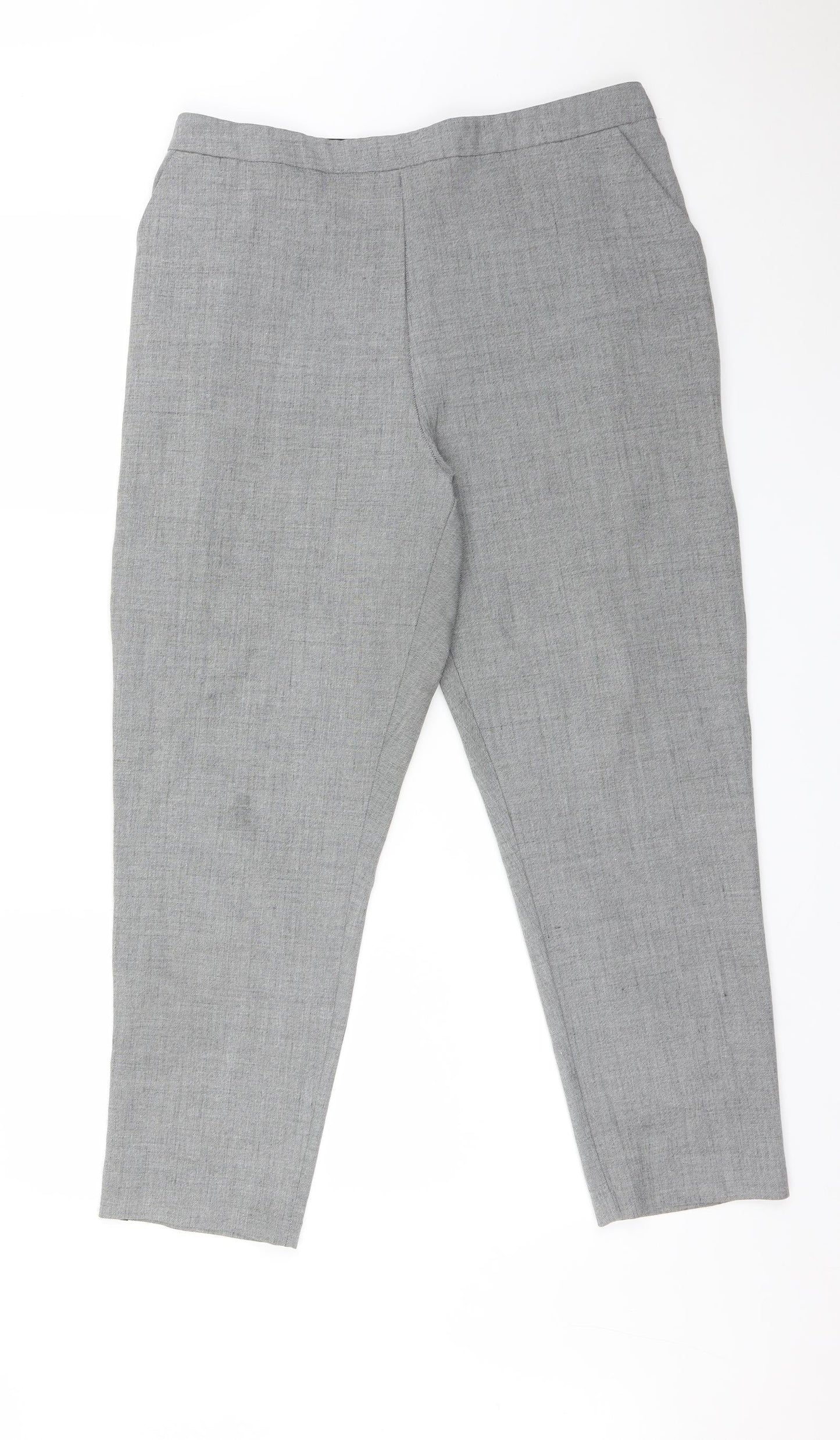 F&F Womens Grey   Trousers  Size 18 L26 in