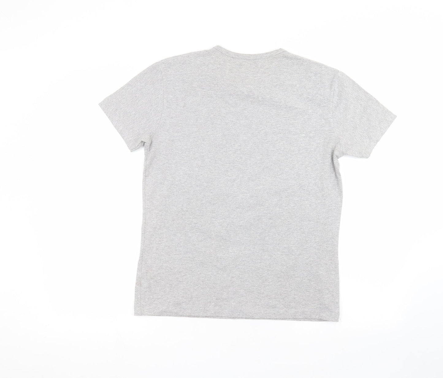 Womens UK Size L Preworn Grey Basic T-Shirt