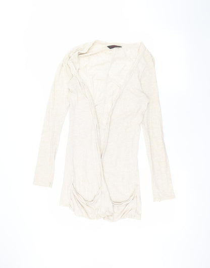 Womens UK Size 10 Miss Selfridge Beige Cardigan Jumper
