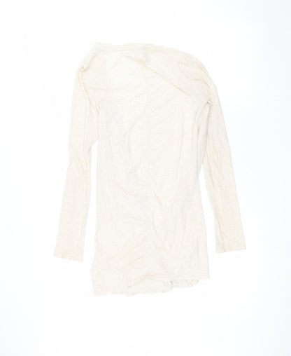 Womens UK Size 10 Miss Selfridge Beige Cardigan Jumper