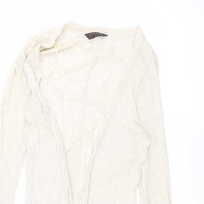 Womens UK Size 10 Miss Selfridge Beige Cardigan Jumper