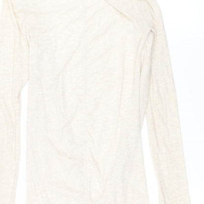Womens UK Size 10 Miss Selfridge Beige Cardigan Jumper
