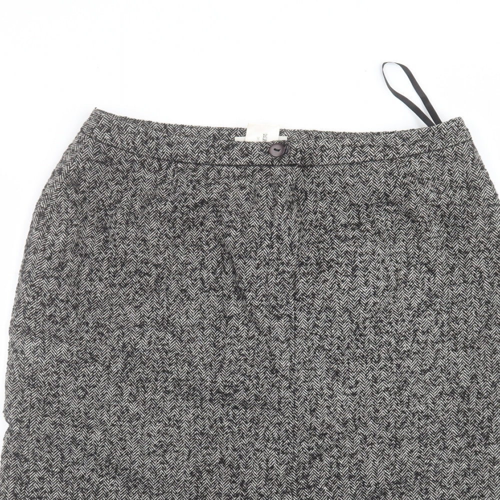 paul separates Womens Grey   A-Line Skirt Size 12