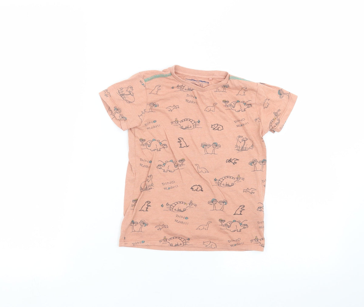 Additional front view of Next Baby Orange Basic T-Shirt, size 18-24, Months