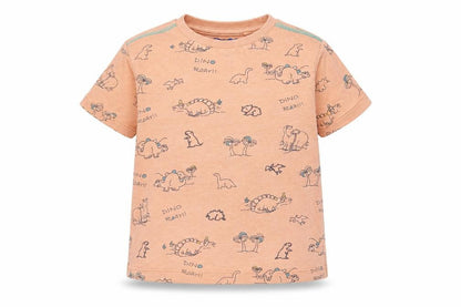 Front view of Next Baby Orange Basic T-Shirt, size 18-24, Months