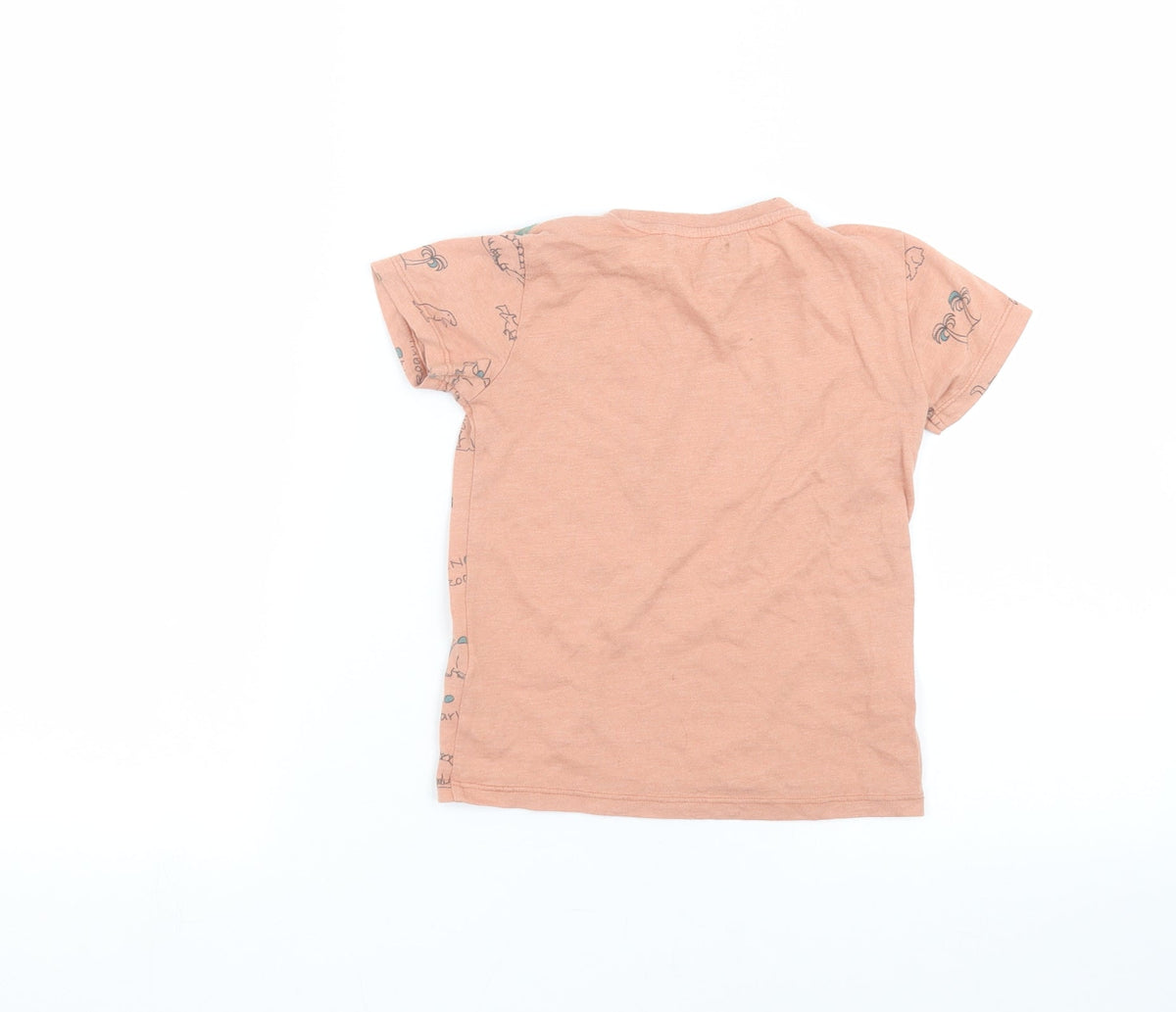 Back view of Next Baby Orange Basic T-Shirt, size 18-24, Months