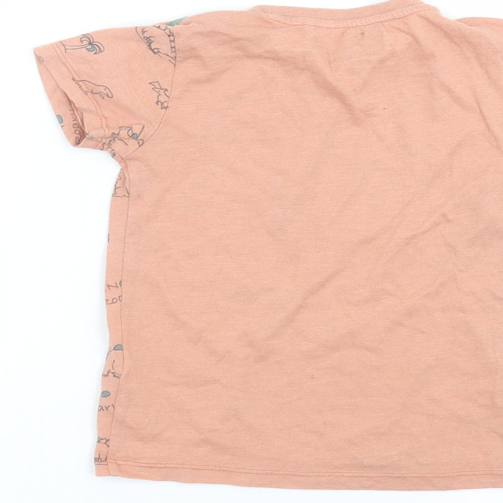 Brand and care label for Next Baby Orange Basic T-Shirt, size 18-24, Months