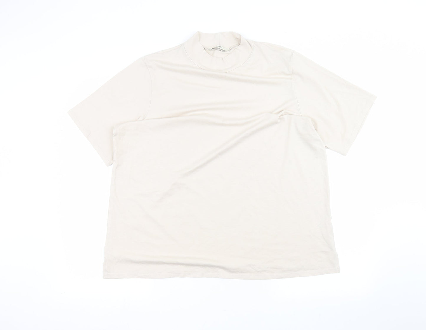 George Womens Beige   Basic T-Shirt Size 16