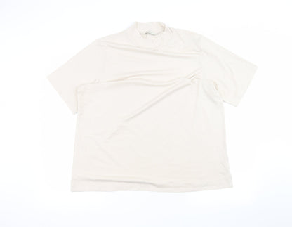 George Womens Beige   Basic T-Shirt Size 16