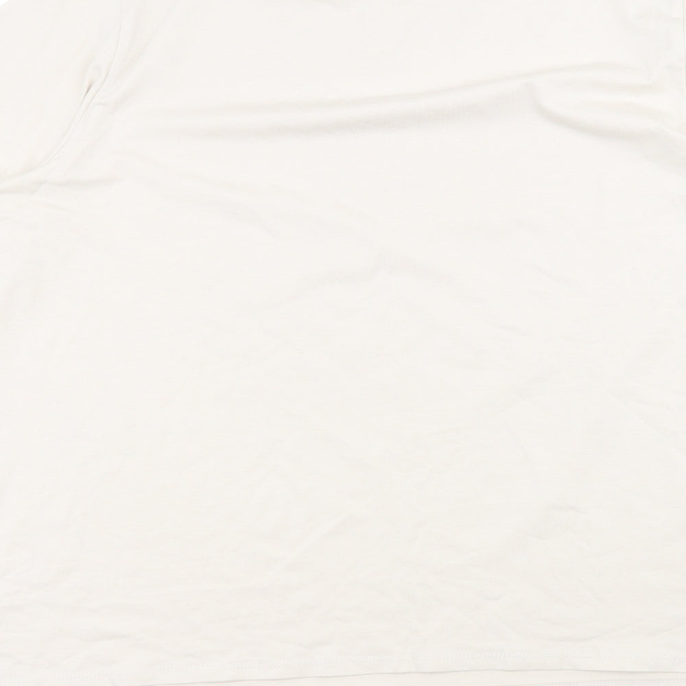 George Womens Beige   Basic T-Shirt Size 16