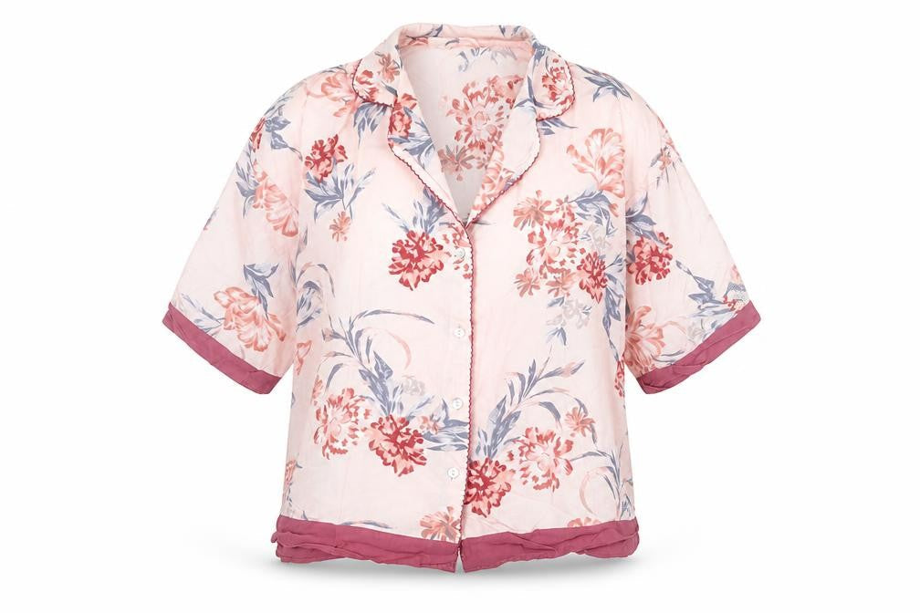 Womens UK Size S Primark Pink Basic Button-Up