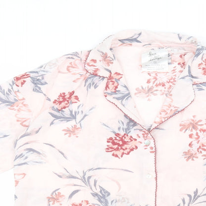 Primark Womens Pink Floral  Basic Button-Up Size S