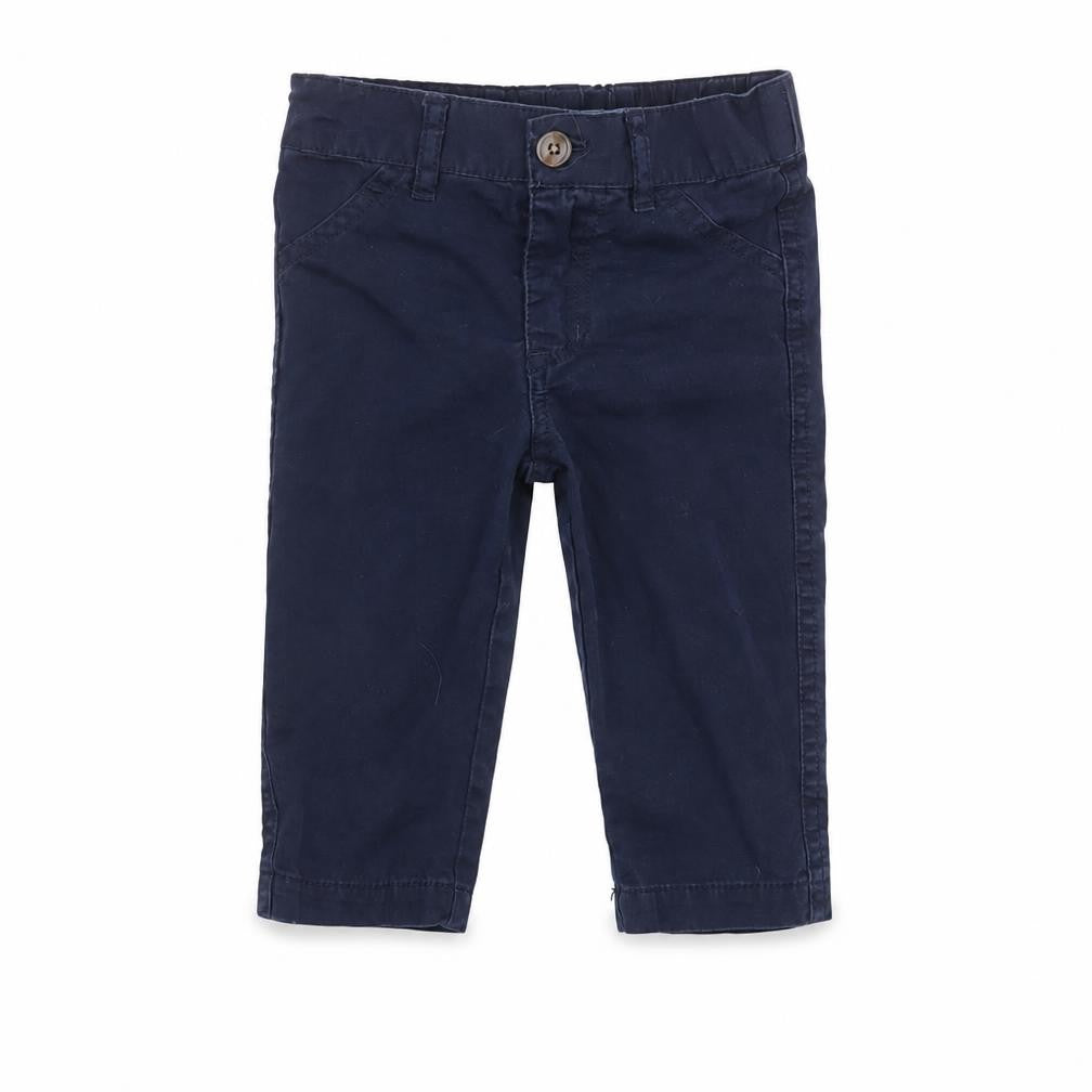 Front view of Andy & Evan Baby Blue Jeans, size 12-18, Months