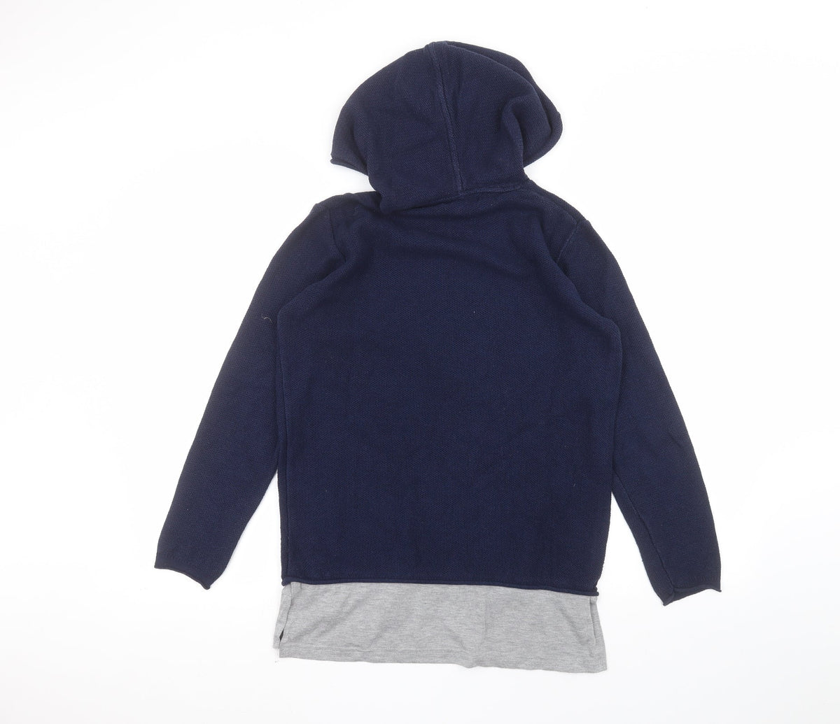 Back view of River Island women’s blue pullover hoodie, size S