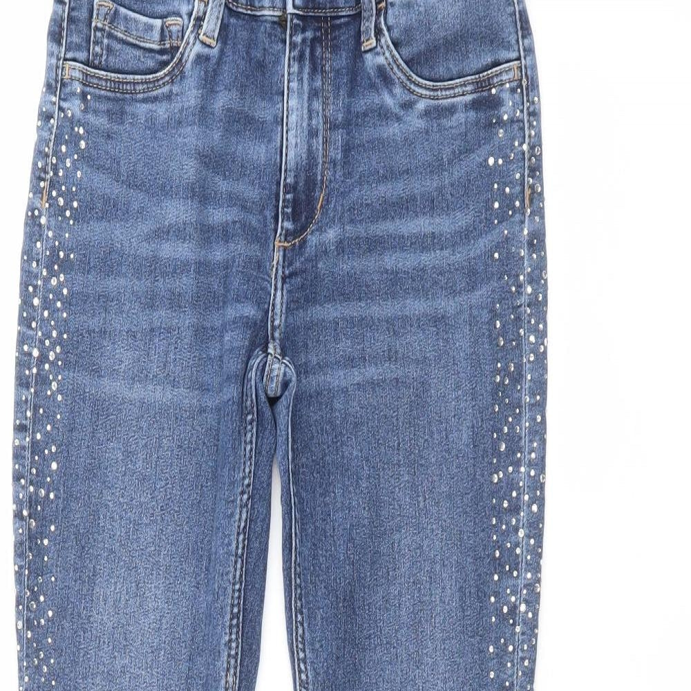 H&M Girls Blue   Skinny Jeans Size 11-12 Years